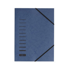 Cartella con elastico angolare - A4 - dorso variabile - cartoncino - blu - Pagna