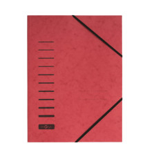 Cartella con elastico angolare - A4 - dorso variabile - cartoncino - rosso - Pagna