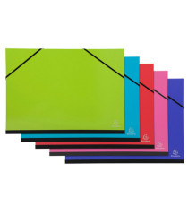 Cartella porta disegni con elastico angolare Iderama - A3 - cartoncino plastificato - colori assortiti - Exacompta