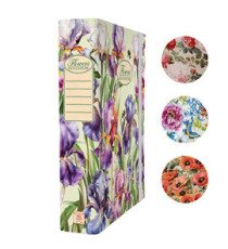 Cartella progetti Nature Flowers - 26 x 34 cm - dorso 7 cm - con elastico - Pigna