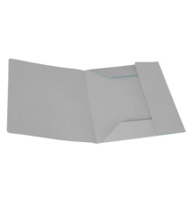 Cartellina 3 lembi - 200 gr - 25 x 33 cm - cartoncino manilla - grigio - Cartotecnica del Garda - conf. 50 pezzi