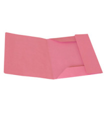 Cartellina 3 lembi - 200 gr - 25 x 33 cm - cartoncino manilla - rosa - Cartotecnica del Garda - conf. 50 pezzi