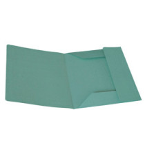 Cartellina 3 lembi - 200 gr - 25 x 33 cm - cartoncino manilla - verde - Cartotecnica del Garda - conf. 50 pezzi