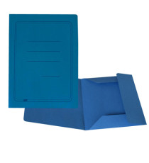 Cartellina 3 lembi con stampa - 200 gr - 25 x 33 cm - cartoncino manilla - azzurro - Cartotecnica del Garda - conf. 50 p