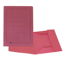 Cartellina 3 lembi con stampa - 200 gr - 25 x 33 cm - cartoncino manilla - magenta - Cartotecnica del Garda - conf. 50 p