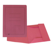 Cartellina 3 lembi con stampa - 200 gr - 25 x 33 cm - cartoncino manilla - magenta - Cartotecnica del Garda - conf. 50 p