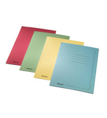 Cartellina 3 lembi con stampa - 295 gr - 25x35 cm - rosso - Esselte - conf. 25 pezzi