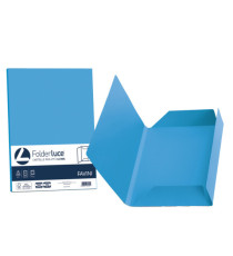 Cartellina 3 lembi Luce - 200 gr - A4 - cartoncino bristol - azzurro - Favini - conf. 25 pezzi