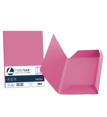 Cartellina 3 lembi Luce - 200 gr - A4 - cartoncino bristol - ciclamino - Favini - conf. 25 pezzi
