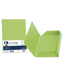 Cartellina 3 lembi Luce - 200 gr - A4 - cartoncino bristol - pistacchio - Favini - conf. 25 pezzi