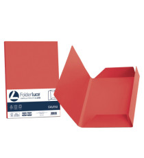 Cartellina 3 lembi Luce - 200 gr - A4 - cartoncino bristol - rosso scarlatto - Favini - conf. 25 pezzi