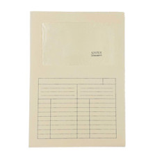 Cartellina a L con finestra Sintex - 120 gr - A4 - avorio - Blasetti - conf. 50 pezzi