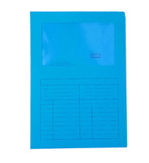 Cartellina a L con finestra Sintex - 120 gr - A4 - azzurro - Blasetti - conf. 50 pezzi