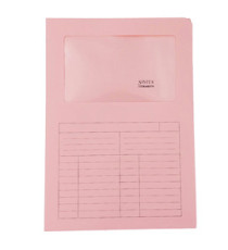 Cartellina a L con finestra Sintex - 120 gr - A4 - rosa - Blasetti - conf. 50 pezzi