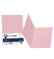 Cartellina semplice Acqua - 200 gr - A4 - rosa - cartoncino bristol - Favini - conf. 50 pezzi