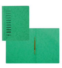 Cartellina semplice con pressino- 265 gr - A4 - cartone pressato - verde - Pagna