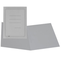 Cartellina semplice con stampa - 145 gr - 25 x 34 cm - grigio - cartoncino manilla - Cartotecnica del Garda - conf. 100