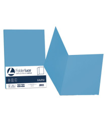 Cartellina semplice Luce - 200 gr - A4 - azzurro - cartoncino bristol - Favini - conf. 50 pezzi