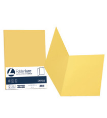 Cartellina semplice Luce - 200 gr - A4 - giallo sole - cartoncino bristol - Favini - conf. 50 pezzi