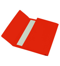 Cartelline a busta - 200 gr - 26 x 34 cm - cartoncino bristol - rosso - Cartotecnica del Garda - conf. 25 pezzi