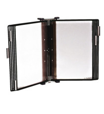 Leggio antibatterico - da muro - 10 buste - A4 - nero - Djois