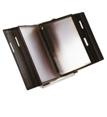 Leggio antibatterico - da tavolo - 10 buste - A4 - nero - Djois