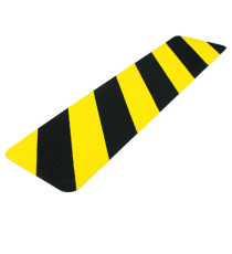 Striscia segnaletica - da terra - 61 x 15 cm - giallo/nero - Djois