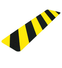 Striscia segnaletica - da terra - 61 x 15 cm - giallo/nero - Djois