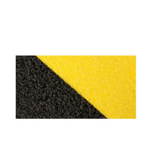 Striscia segnaletica - da terra - 61 x 15 cm - giallo/nero - Djois