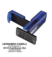 Timbro Pocket Stamp Plus 30 - 18 x 47 mm - 5 righe - autoinchiostrante - blu indaco- Colop