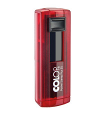 Timbro Pocket Stamp Plus 30 - 18 x 47 mm - 5 righe - autoinchiostrante - rosso rubino - Colop