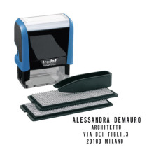Timbro Printy Typo 4.0 autocomponibile - 58 x 22 mm - 5 righe - Trodat