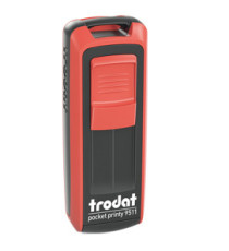 Timbro tascabile Pocket Printy 9511 - personalizzabile - 38 x 14 mm - 4 righe - autoinchiostrante - Trodat