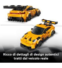 Lego Speed Champions - Super car Porsche 911 GT3 RS - Lego 77239 con Minifigure del Pilota Anni 9+ 348pz