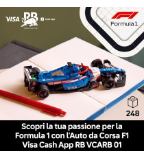 Lego Speed Champions - Auto da corsa F1® Visa Cash App RB VCARB 01 - Lego 77246 con Minifigure del Pilota Anni 18+ 248pz