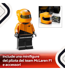 Lego Speed Champions - Auto da corsa McLaren F1® Team MCL38 - Lego 77251 con Minifigure del Pilota Anni 10+ 269pz