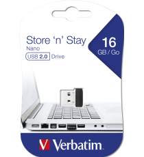 Pendrive 16GB Verbatim 97464 Store 'n' Stay Nano usb 2.0 DRIVE 2.0 16 GB 97464 Non più grande di una moneta da 1 Euro