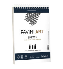 Album spiralato Sketch - A4- 90 gr - 40 fogli - Favini Art