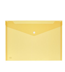 Busta con bottone - 33,5 x 23,5 cm - PP - colori assortiti - Lebez - conf. 5 pezzi