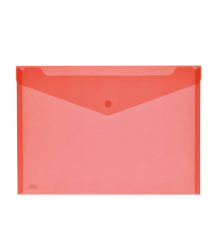 Busta con bottone - 33,5 x 23,5 cm - PP - colori assortiti - Lebez - conf. 5 pezzi