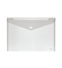 Busta con bottone - A4 - PP - colori assortiti - Lebez