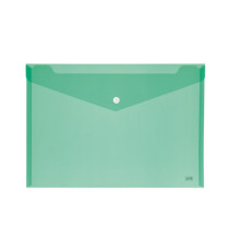 Busta con bottone - A4 - PP - colori assortiti - Lebez