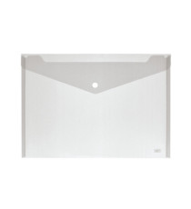 Busta con bottone - A4 - PP - colori assortiti - Lebez