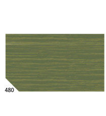 Carta crespa - 50 x 250 cm - 48 gr - verde oliva 480 - Rex Sadoch - conf.10 rotoli