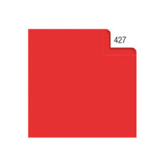 Carta velina - 50 x 70 cm - 20 gr - rosso 427 - Rex Sadoch - busta 26 fogli