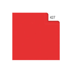 Carta velina - 50 x 70 cm - 20 gr - rosso 427 - Rex Sadoch - busta 26 fogli