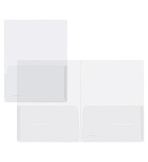 Cartella con doppia tasca Full - A4 - PP - trasparente - King Mec