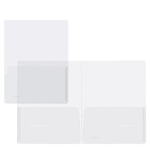 Cartella con doppia tasca Full - A4 - PP - trasparente - King Mec