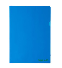 Cartellina a L BioBased - 22 x 30 cm - PE riciclato - liscio pesante - blu - Favorit - conf. 25 pezzi