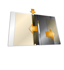 Cartellina ad aghi Duraplus - A4 - PP - nero - Durable